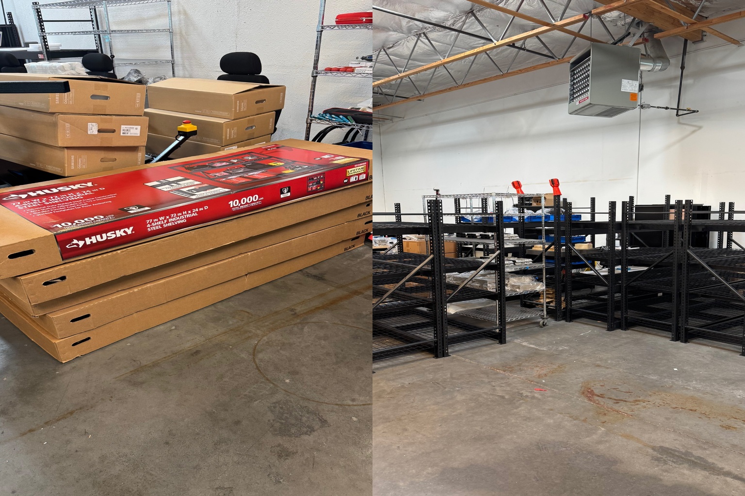 Assembly of shelves - photo